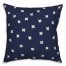 Ink Cross Pattern in Blue Pillow
