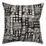 Aztec Stamp in Black Pillow