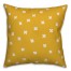 Ink Cross Pattern in Yellow Pillow