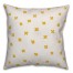 Ink Cross Pattern in Yellow Pillow