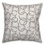 Ink Rings in Gray Pillow