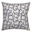 Ink Rings in Blue Pillow