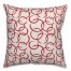 Ink Rings in Red Pillow