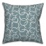 Ink Rings in Blue Pillow