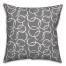 Ink Rings in Gray Pillow