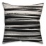Ink Stripes in Black Pillow