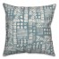 Aztec Stamp in Blue Pillow