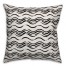 Ink Waves in Black Pillow