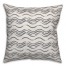 Ink Waves in Gray Pillow