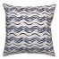 Ink Waves in Blue Pillow
