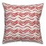 Ink Waves in Red Pillow