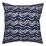 Ink Waves in Blue Pillow