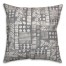 Aztec Stamp in Gray Pillow