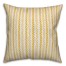 Cross Pattern in Yellow Pillow