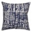 Aztec Stamp in Blue Pillow