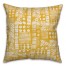 Aztec Stamp in Yellow Pillow