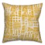 Aztec Stamp in Yellow Pillow