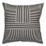 Block Stripes in Black Pillow