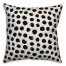 Dots in Black Pillow