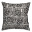 Square Roses in Black Pillow