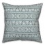 Tribal Sketches in Blue Pillow