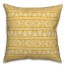Tribal Sketches in Yellow Pillow