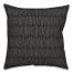 Stripe Hex in Black Pillow