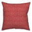 Stripe Hex in Red Pillow