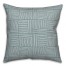 Swirl Squares in Blue Pillow