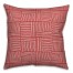 Swirl Squares in Red Pillow