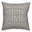 Tally Horizontal Lines in Black Pillow