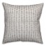 Tally Horizontal Lines in Gray Pillow
