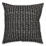 Tally Horizontal Lines in Black Pillow