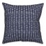 Tally Horizontal Lines in Blue Pillow