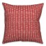 Tally Horizontal Lines in Red Pillow