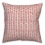Tally Horizontal Lines in Red Pillow