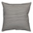 Ticking Stripes in Black Pillow