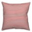 Ticking Stripes in Red Pillow