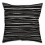 Wavy Lines in Black Pillow