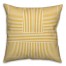 Block Stripes in Yellow Pillow