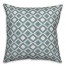 Boho Diamond in Blue Pillow