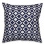 Boho Diamond in Blue Pillow