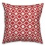 Boho Diamond in Red Pillow