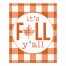 It's Fall Y'all Buffalo Check 8x10 Tabletop Canvas