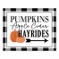 Pumpkins Apple Cider Hayrides 8x10 Tabletop Canvas