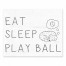 Eat Sleep Play Ball 8x10 Tabletop Canvas