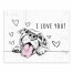 I Love You Pup 8x10 Tabletop Canvas