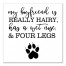 Dog Boyfriend 12x12 Canvas Wall Art