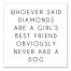 Dogs are a Girl's Best Friend 12x12 Canvas Wall Art