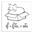 If I Fits, I Sits 12x12 Canvas Wall Art